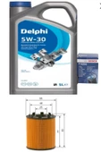 DELPHİ Bosch Opel Astra H 1.3 Bosch Marka Tırnaklı Tip Yağ Filtresi ve Marka Motor Yağı 2025 ÜRETİM thumbnail 1