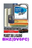 DELPHİ PEUGEOT 3008 1.6 BLUEHDI 2014-2016 120 BEYGİR FİLTRE -DELPHİ 5W-30 5LT YAG BAKIM SETİ - 1