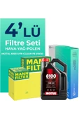 Universal MANN Fiat Linea 1.6 Dizel Filtre Bakım Seti Motul Motor Yağlı (2009-2017) 4 Lü - 1