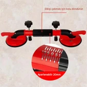 Çift Kollu Çektirmeli Vantuz Cam Fayans Granit Birleştirme Ayarlama Hizalama Düzeltme Aparatı Yatay thumbnail 3