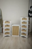 Vero 5 Çekmeceli MDF Dolap Beyaz SZ5001 - 3