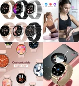 Apple iPhone 11 Pro Max Uyumlu Su Geçirmez Akıllı Saat Mini 1.32 İnç AMOLED - 5