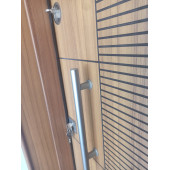 Tezwood 3593 Ahşap Kaplama ABD Rustik Çizgili Düz Model Çelik Kapı, Daire Kapısı, Villa Kapısı thumbnail 4