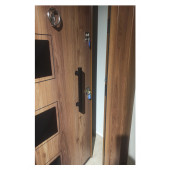 Tezwood 3456 Ahşap Kaplama Kabartma Model Çelik Kapı, Daire Kapısı, Villa Kapısı - 2