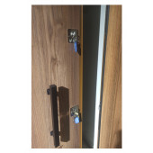 Tezwood 3456 Ahşap Kaplama Kabartma Model Çelik Kapı, Daire Kapısı, Villa Kapısı - 3
