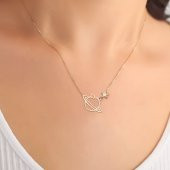 14k Altın Gezegen Yıldız Figürlü Kolye thumbnail 2