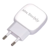 Hızlı Şarj Aleti Güç Adaptörü 20W QC/PD Type-C ve USB-A Girişli iPhone ile Uyumlu - 1