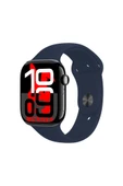 Apple iPhone 11 Uyumlu Lacivert Akıllı Saat Watch10 2025 Hediyeli AMOLED EKRAN - 1