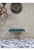 Gold Sivriltme Ayaklı 60 cm Puf Bench - Puf - Bench - Oturak - Mutfak Oturağı - Antre Oturağı Yeşil Renk 60 x 40 Boyut/Ebat thumbnail 2