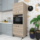 Kenzlife fırın dolabı cahide crd 180*65*50 mutfak XLARGE ayaklı banyo kiler ofis - 1