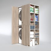 Kenzlife çamaşır-kurutma makinesi dolabı kapaklı fedyenka crd 180*090*60 banyo arkalıksız - 2