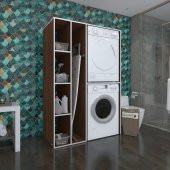 Kenzlife çamaşır-kurutma makinesi dolabı alyusha cvz 180*120*60 banyo kapaksız arkalıksız - 3