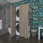 Kenzlife çamaşır-kurutma makinesi dolabı kapaklı fedyenka crd 180*090*60 banyo arkalıksız - 1