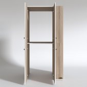 Kenzlife çamaşır-kurutma makinesi dolabı kapaklı fedyenka crd 180*090*60 banyo arkalıksız - 3