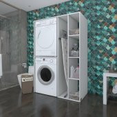 Kenzlife çamaşır-kurutma makinesi dolabı alyusha byz 180*120*60 banyo kapaksız arkalıksız - 1