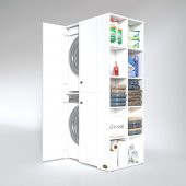 Kenzlife çamaşır-kurutma makinesi dolabı kapaklı fedyenka byz 180X090X60 banyo arkalıksız - 2