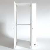 Kenzlife çamaşır-kurutma makinesi dolabı kapaklı fedyenka byz 180X090X60 banyo arkalıksız - 3