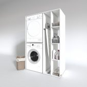 Kenzlife çamaşır-kurutma makinesi dolabı alyusha byz 180*120*60 banyo kapaksız arkalıksız - 2