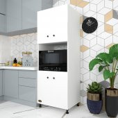 Kenzlife fırın dolabı cahide byz 180x65x50 mutfak XLARGE ayaklı banyo kiler ofis - 1