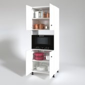 Kenzlife fırın dolabı cahide byz 180x65x50 mutfak XLARGE ayaklı banyo kiler ofis - 2