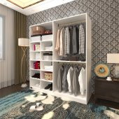 Kenzlife giysi dolabı fikret 180x180x45 byz gardırop - 1