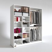 Kenzlife giysi dolabı fikret 180x180x45 byz gardırop - 2