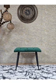 Siyah Sivriltmel Ayaklı 60 cm Puf Bench - Puf - Bench - Oturak - Mutfak Oturağı - Antre Oturağı Yeşil Renk 60 x 40 Boyut/Ebat - 2