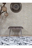 Krom Sivriltme Ayaklı 60 cm Puf Bench - Puf - Bench - Oturak - Mutfak Oturağı - Antre Oturağı Kahverengi Renk 60 x 40 Boyut/Ebat thumbnail 2