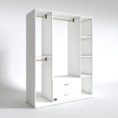 Kenzlife giysi dolabı orhan 175*120*40 byz gardırop 2 çekmeceli thumbnail 3