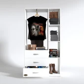 Kenzlife giysi dolabı ökkeş 175*90*40 byz gardırop 3 çekmeceli thumbnail 2