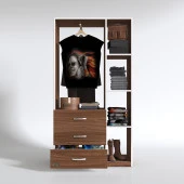 Kenzlife giysi dolabı ökkeş 175*90*40 cvz gardırop 3 çekmeceli thumbnail 2