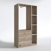 Kenzlife giysi dolabı ökkeş 175*90*40 crd gardırop 3 çekmeceli thumbnail 3