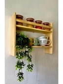 Ahşap Çok Amaçlı Raf Dolap Montesori 2 Yönlü Baharatlık DARKOOB03 - 6