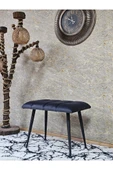 Siyah Sivriltmel Ayaklı 60 cm Puf Bench - Puf - Bench - Oturak - Mutfak Oturağı - Antre Oturağı Füme Renk 60 x 40 Boyut/Ebat thumbnail 1