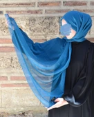 Konfor Bambu Şal Mavi– Tok Duruşlu, Kaymaz thumbnail 1