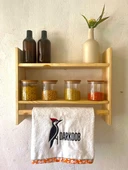 Ahşap Çok Amaçlı Raf Dolap Montesori 2 Yönlü Baharatlık DARKOOB03 - 3