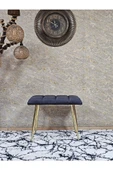 Gold Sivriltme Ayaklı 60 cm Puf Bench - Puf - Bench - Oturak - Mutfak Oturağı - Antre Oturağı Füme Renk 60 x 40 Boyut/Ebat thumbnail 2