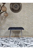 Krom Sivriltme Ayaklı 60 cm Puf Bench - Puf - Bench - Oturak - Mutfak Oturağı - Antre Oturağı Füme Renk 60 x 40 Boyut/Ebat thumbnail 2