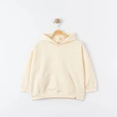 Unisex %100 Pamuk Oversize Kapşonlu Sweatshirt - 1