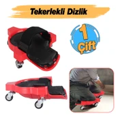Tekerlekli Dizlik ( 1 Çift ) İnşaat Fayans Seramik Yer Döşeme Tamir Dizliği Hareket Kolaylığı thumbnail 2