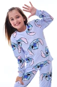 2'Li Cute Monster Pijama Takımları ( Pembe - Mavi ) - 6