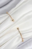 Tahtakale Toptancı Pirinç Zirkon Taşlı Kelebek Model Gold Renk Kadın Bileklik 7853 - 2