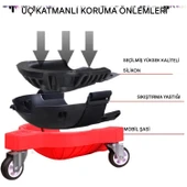 Tekerlekli Dizlik ( 1 Çift ) İnşaat Fayans Seramik Yer Döşeme Tamir Dizliği Hareket Kolaylığı thumbnail 4