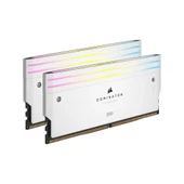 CORSAIR 48GB (2x24GB)Dominator Titanium RGB Beyaz 7000MHz CL40 DDR5 Dual Kit Ram CMP48GX5M2B7000C36W - 2