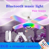 36 Watt, Bluetooth Müzik Çalar, RGB Çok Renkli, Kumandalı Led Ampul, Genç Odası Ampulü, Disko Ampul thumbnail 3