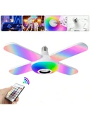 36 Watt, Bluetooth Müzik Çalar, RGB Çok Renkli, Kumandalı Led Ampul, Genç Odası Ampulü, Disko Ampul thumbnail 5