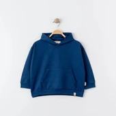 Unisex %100 Pamuk Oversize Kapşonlu Sweatshirt - 7