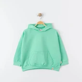 Unisex %100 Pamuk Oversize Kapşonlu Sweatshirt - 9