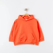 Unisex %100 Pamuk Oversize Kapşonlu Sweatshirt - 8