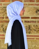 Konfor Bambu Şal Beyaz – Tok Duruşlu, Kaymaz - 3
